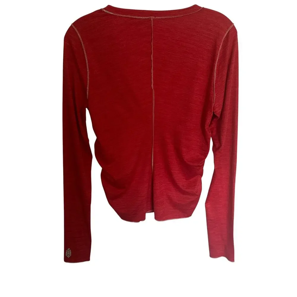 FP Movement NEW Right On Run Long Top Womens Medium Winterberry Free People NWT